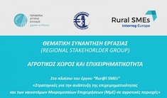 4Η ΣΥΝΑΝΤΗΣΗ ΕΡΓΑΣΙΑΣ ΣΤΑ ΠΛΑΙΣΙΑ ΤΟΥ ΠΡΟΓΡΑΜΜΑΤΟΣ RUR@L SMES ΘΑ ΠΡΑΓΜΑΤΟΠΟΙΗΘΕΙ ΤΗΝ ΠΑΡΑΣΚΕΥΗ 16 ΝΟΕΜΒΡΙΟΥ 2018 ΣΤΗΝ ΠΑΤΡΑ
